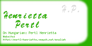 henrietta pertl business card